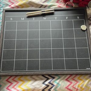 Chalkboard calendar
